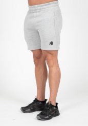 Leon Sweat Szorty - Szary. Szare szorty męskie GORILLA WEAR, bez wzorów, z bawełny. Za 193.00 zł.