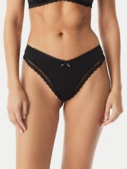 HUGO Stringi Unique 50545732 Czarny. Czarne stringi damskie Hugo, xs, bez wzorów, z syntetyku. Za 129.99 zł.