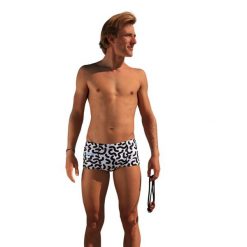 Kąpielówki Mako. Białe kąpielówki męskie MAKO, m, bez wzorów, do pływania. Za 242.50 zł.