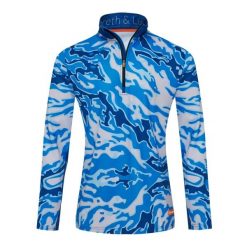 Bluza narciarska Męska Gareth & Lucas The One Hundred and Five. Niebieskie bluzy bez kaptura męskie GARETH & LUCAS, m, z elastanu. Za 229.99 zł.