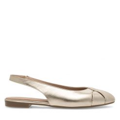 Baleriny Lasocki. Żółte baleriny damskie Lasocki, bez wzorów, bez obcasa. Za 149.99 zł.