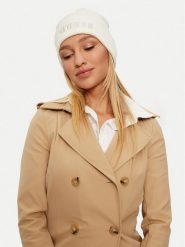 Guess Czapka AW5189 POL01 Biały. Białe czapki zimowe damskie Guess, z materiału. Za 109.99 zł.