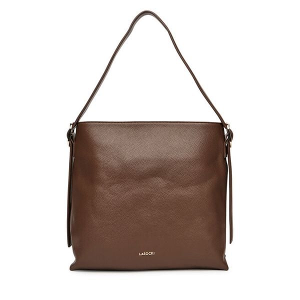 Torebka Lasocki. Brązowe torebki klasyczne damskie Lasocki, bez wzorów, bez dodatków. Za 189.99 zł.