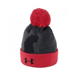 Czapka Under Armour POM. Czarne czapki męskie Under Armour, na zimę, bez wzorów, z bawełny, klasyczne. Za 151.00 zł.