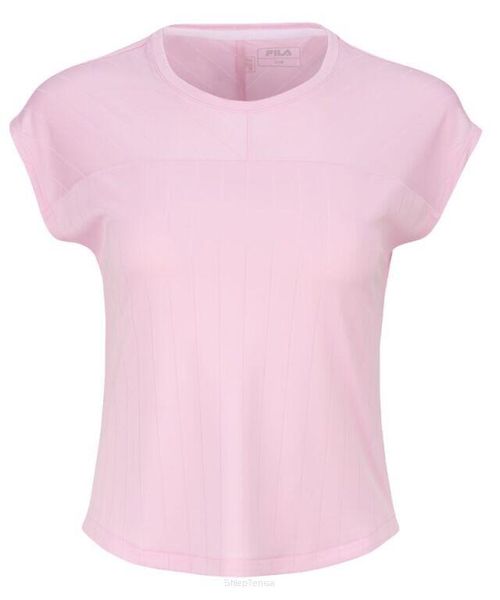 Koszulka tenisowa Fila T-Shirt Lum. Czerwone bluzki sportowe damskie Fila, m, bez wzorów, z materiału, bez ramiączek. Za 159.00 zł.