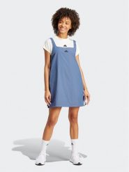 Adidas Sukienka letnia City Escape IS0670 Niebieski Loose Fit. Niebieskie sukienki damskie Adidas, na lato, s, bez wzorów, z syntetyku, bez kołnierzyka, bez ramiączek. Za 249.99 zł.