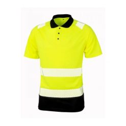 Koszulka polo z recyklingu Result. Czarne koszulki polo męskie RESULT, l, bez wzorów, z poliesteru, bez ramiączek. Za 107.90 zł.