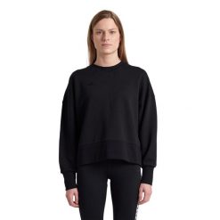 Bluza damska Arena Oversized Crew Neck. Czarne bluzy bez kaptura damskie Arena, s, z bawełny. Za 274.99 zł.