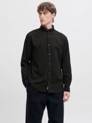 Jack & Jones Koszula - Regular fit - w kolorze ciemnozielonym rozmiar: XL. Zielone koszule męskie Jack & Jones, xl, bez wzorów, z bawełny, bez kołnierzyka, bez ramiączek. Za 91.77 zł.
