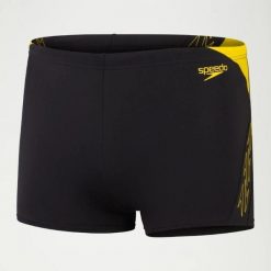 Kąpielówki męskie spodenki kąpielowe Speedo HyperBoom Splice. Czarne kąpielówki męskie Speedo, m, bez wzorów, do pływania. Za 129.99 zł.