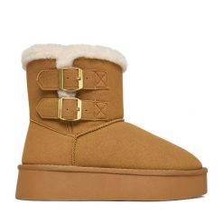 Śniegowce JENNY. Brązowe śniegowce damskie Jenny. Za 179.99 zł.