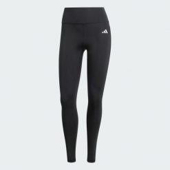 Długie legginsy Optimé Essentials Stash Pocket. Czarne legginsy damskie Adidas, xl, bez wzorów, z elastanu. Za 199.00 zł.