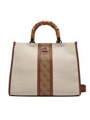 Guess Torebka Kerima (Ag) HWAG93 37220 Écru. Torebki klasyczne damskie Guess, z aplikacjami, z materiału, bez dodatków. Za 489.99 zł.