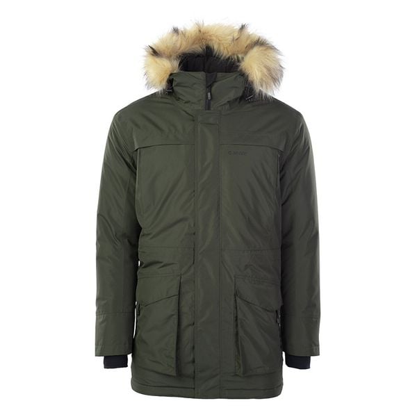 Kurtka męska ocieplana Hi-Tec Lasse - zielona, Rozmiar XL. Zielone kurtki męskie Hi-tec, na zimę, m, bez wzorów, z materiału, bez kaptura. Za 309.99 zł.