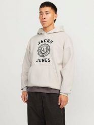 Jack & Jones Bluza "Victo" w kolorze kremowym rozmiar: S. Brązowe bluzy z kapturem męskie Jack & Jones, s, z bawełny. Za 87.40 zł.