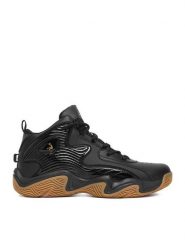 SHAQ Buty do koszykówki EO-DEVASTATOR 3.0 AQ95078B-B Czarny. Czarne buty sportowe chłopięce Shaq, ze skóry, bez zapięcia. Za 279.99 zł.