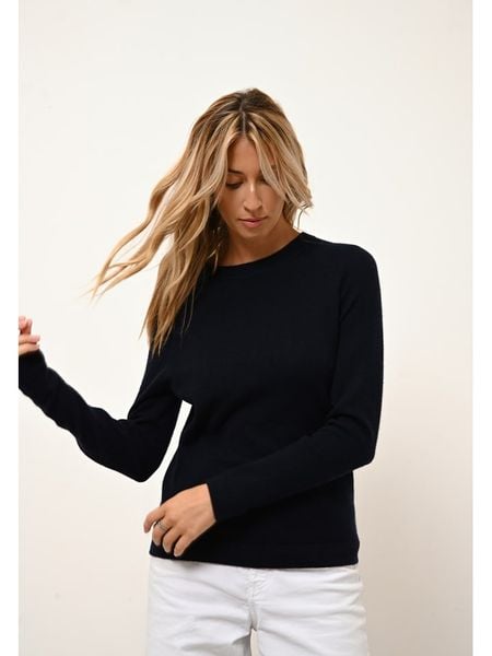 Just Cashmere Kaszmirowy sweter "Jane" w kolorze granatowym rozmiar: L. Niebieskie swetry klasyczne damskie Just Cashmere, l, z kaszmiru, bez kołnierzyka. Za 335.02 zł.