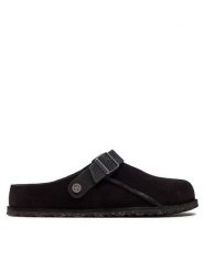 Birkenstock Sandały Lutry 1025323 Czarny. Czarne sandały męskie Birkenstock, ze skóry, bez zapięcia. Za 399.99 zł.