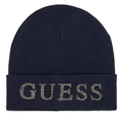 Czapka Guess. Niebieskie czapki zimowe damskie Guess. Za 154.99 zł.