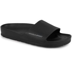 Klapki czarne sportowe na basen plażę AQUA SPEED. Czarne klapki damskie Aqua-Speed, bez wzorów, bez obcasa. Za 59.90 zł.