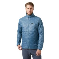 Kurtka narciarska Helly Hansen Lifaloft. Niebieskie kurtki męskie Helly Hansen, m, bez wzorów, bez kaptura, narciarskie. Za 834.50 zł.