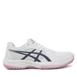 Buty do tenisa Asics. Białe buty sportowe na co dzień damskie Asics, bez wzorów, tenisowe. Za 269.99 zł.