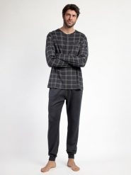 Admas Piżama "Admas classic" w kolorze czarnym rozmiar: L. Czarne piżamy męskie admas, l, bez wzorów, z bawełny, bez ramiączek. Za 130.99 zł.