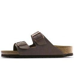 Klapki Birkenstock Arizona Mocca Dorosłych. Brązowe klapki i japonki męskie Birkenstock, z materiału. Za 448.05 zł.