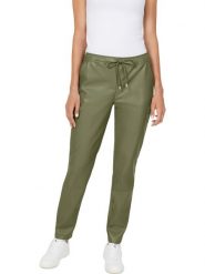 Heine Spodnie w kolorze zielonym ze skóry syntetycznej rozmiar: 48. Zielone spodnie materiałowe damskie Heine, bez wzorów, ze skóry. Za 60.99 zł.