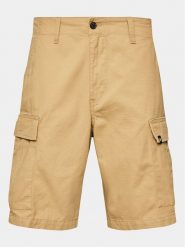Element Szorty materiałowe Legion Cargo ELYWS00103 Beżowy Regular Fit. Brązowe szorty męskie Element, z bawełny, bez kołnierzyka. Za 229.99 zł.
