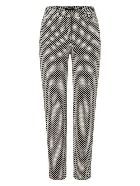 More & More Spodnie w kolorze czarno-beżowym rozmiar: 40. Brązowe spodnie materiałowe damskie MORE & MORE, bez wzorów, z materiału. Za 130.95 zł.