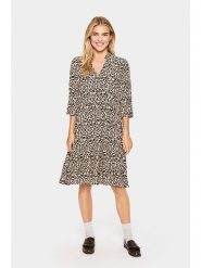 SAINT TROPEZ Sukienka w kolorze beżowym rozmiar: XS. Brązowe sukienki damskie Saint Tropez, xs, bez wzorów, z wiskozy, bez kołnierzyka, bez ramiączek, midi, rozkloszowane. Za 104.99 zł.