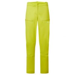 Damskie spodnie softshellowe Montane Nordes. Żółte spodnie materiałowe damskie Montane, bez wzorów, z elastanu. Za 1,208.60 zł.