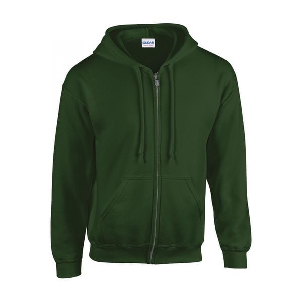 Bluza zapinana na zamek błyskawiczny Gildan Heavy Blend ®. Zielone bluzy z kapturem męskie Gildan, m, z bawełny. Za 191.35 zł.