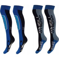 Skarpety narciarskie O'neill 201061006 2-pak. Niebieskie skarpetki damskie O'neill, bez wzorów, z wełny. W wyprzedaży za 89.90 zł.