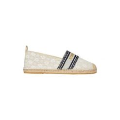 Espadryle z płótna z wstawką dla kobiet Superdry. Brązowe espadryle damskie Superdry., bez wzorów, z koronki, bez obcasa. W wyprzedaży za 158.95 zł.
