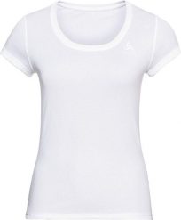 T-shirt sport Odlo Active F-Dry Light ECO manches courtes. Białe bielizna termoaktywna damska Odlo, s, bez wzorów, z materiału. Za 199.99 zł.