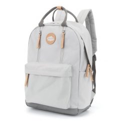 Plecak damski Himawari 1087 j. szary. Szare plecaki damskie Peterson, bez wzorów, eleganckie. Za 141.99 zł.