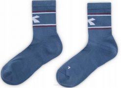 Skarpety tenisowe Diadora Socks Court. Niebieskie skarpetki damskie Diadora, bez wzorów, z elastanu. Za 42.99 zł.