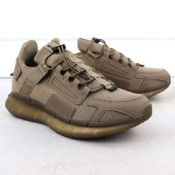 Buty sportowe męskie brązowe McArthur MC4. Brązowe buty sportowe na co dzień męskie McArthur, ze skóry ekologicznej, bez zapięcia, trekkingowe. Za 94.50 zł.