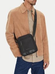 GINO ROSSI Saszetka C-GIN-E-031-05 Czarny. Czarne saszetki męskie Gino Rossi, z materiału. Za 99.99 zł.