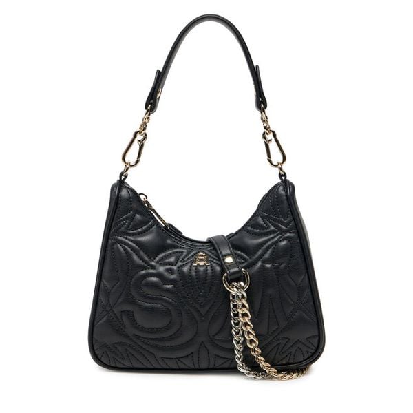 Torebka Steve Madden. Czarne torebki klasyczne damskie Steve Madden, bez wzorów, bez dodatków. Za 359.99 zł.