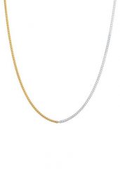 Elli Damska pancerka Basic Canky Chain Bi-Color Trend w pozłacanym srebrze 925 Sterling Silver Naszyjniki 1 ct Damski. Szare naszyjniki damskie Elli, na imprezę, pozłacane. Za 328.09 zł.