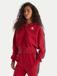 Kappa Bluza Banda Clarise 32261BW Czerwony Regular Fit. Czerwone bluzy bez kaptura damskie Kappa, l, z bawełny. Za 269.99 zł.