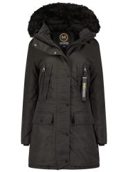 Maison Montaigne Parka "Cormai" w kolorze czarnym rozmiar: XL. Czarne parki damskie Maison Montaigne, xl, z aplikacjami. Za 459.04 zł.