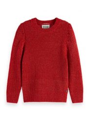 Scotch & Soda Sweter w kolorze czerwonym rozmiar: S. Czerwone swetry klasyczne damskie Scotch & Soda, s, z bawełny, bez kołnierzyka. Za 171.28 zł.