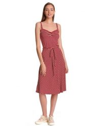Vive Maria Sukienka "Summer Capri" w kolorze czerwonym rozmiar: L. Czerwone sukienki damskie Vive Maria, l, bez wzorów, z tkaniny, bez kołnierzyka, bez ramiączek, midi, rozkloszowane. Za 148.96 zł.