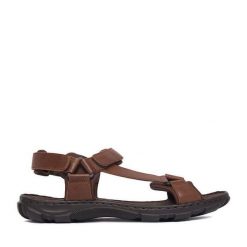 Sandały Lasocki. Brązowe sandały męskie Lasocki, bez zapięcia. Za 159.99 zł.