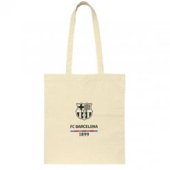 FC Barcelona torba na zakupy płóciennaTote Bag beżowa. Brązowe torebki klasyczne damskie FC Barcelona, bez wzorów, bez dodatków. Za 49.00 zł.