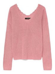 Vero Moda Sweter w kolorze jasnoróżowym rozmiar: S. Różowe swetry klasyczne damskie Vero Moda, s, bez kołnierzyka. Za 132.05 zł.